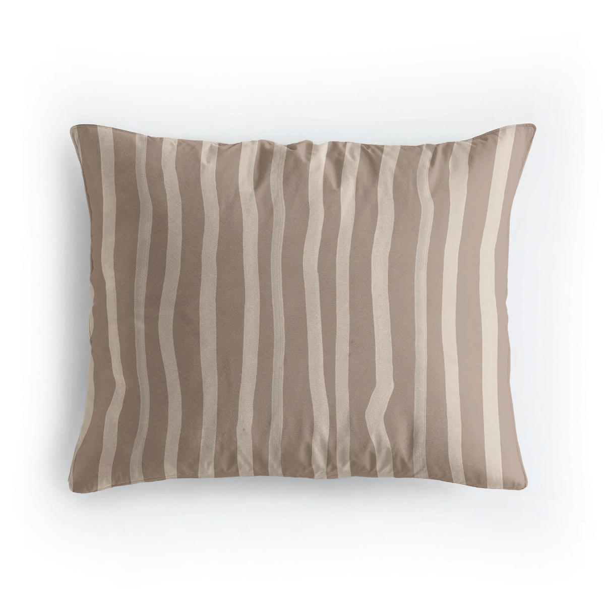 Zelesta Pure Design Baumwoll-Kissenbezug-Set, 2 Stück - Brown Stripes
