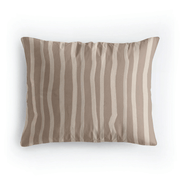 Zelesta Pure Design Baumwoll-Kissenbezug-Set, 2 Stück - Brown Stripes