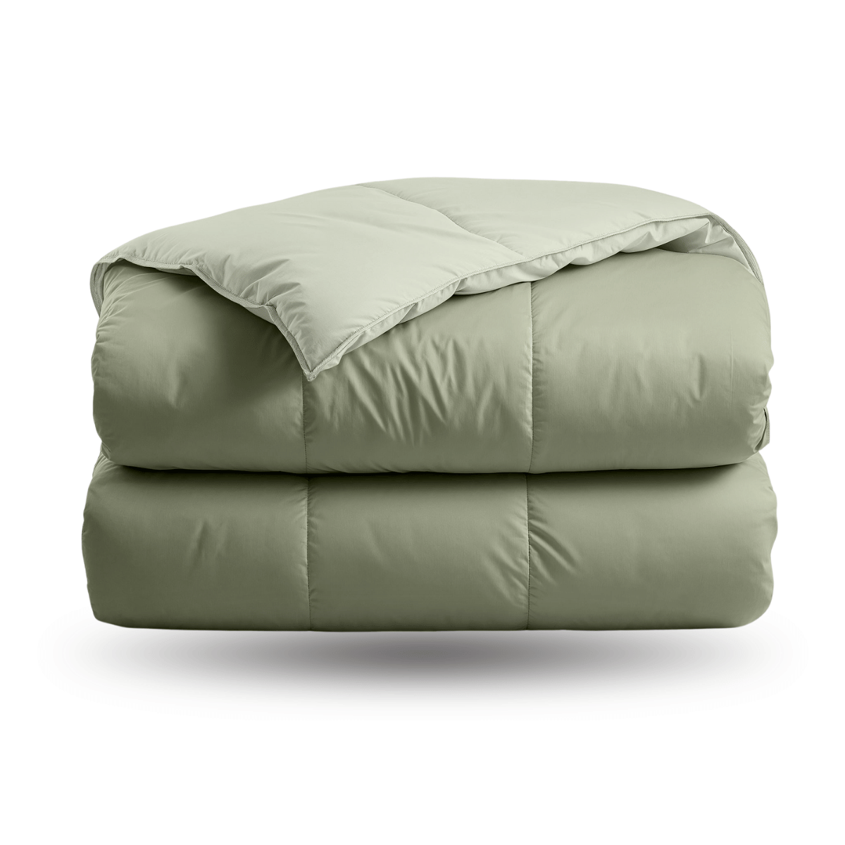 Zelesta Deluxe Duo Bettdecke aus Percale-Baumwolle – Olivgrün & Minze