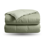 Zelesta Deluxe Duo Bettdecke aus Percale-Baumwolle – Olivgrün & Minze