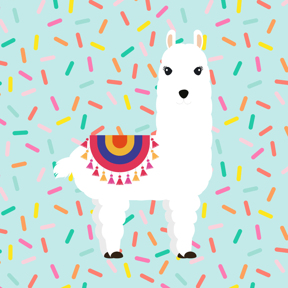 Zelesta Comfort Kids Bettdecke - Party Lama