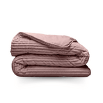 Zelesta Special Teddy Groove Bettdecke – Altrosa