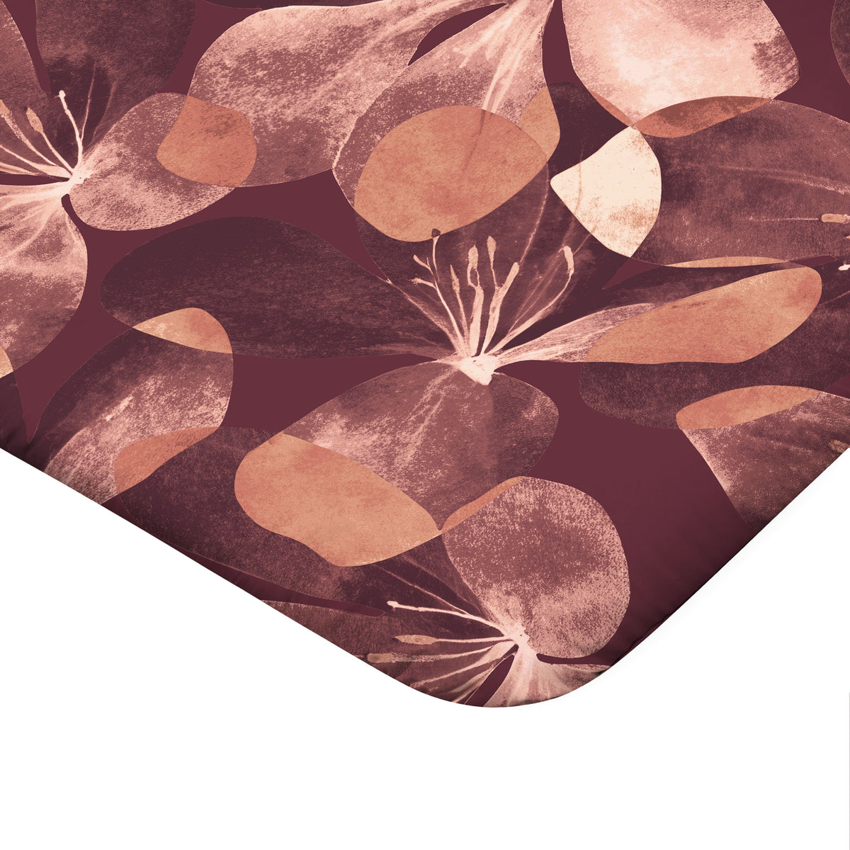 Zelesta Comfort Design Seamless Duvet - Oversized Flower Blush Red