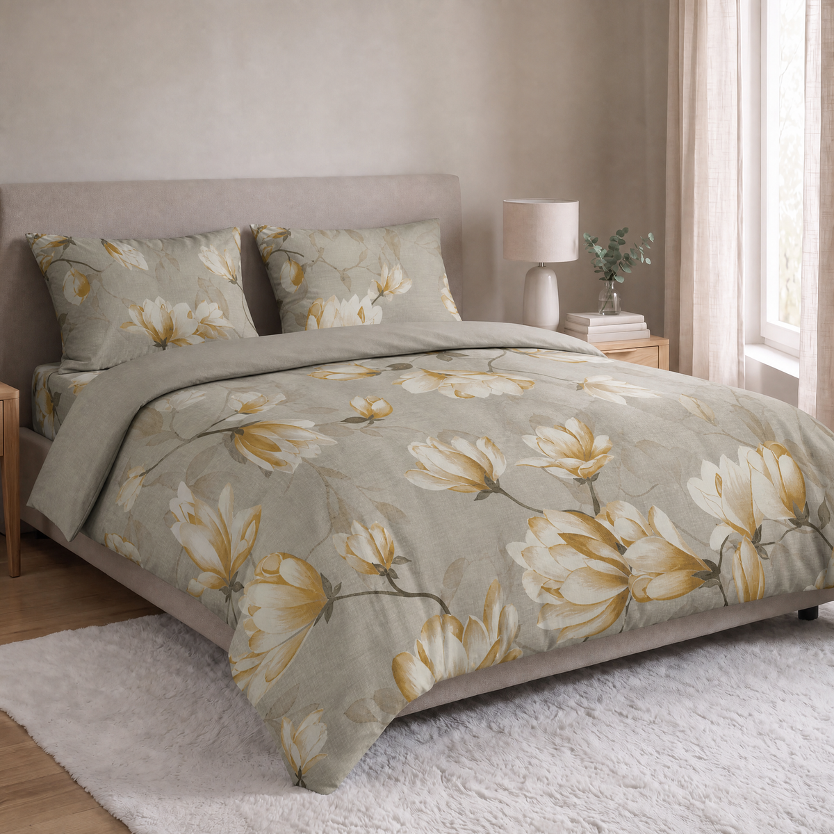 Zelesta Everyday Design Pillowcase Set Of 2 - White Blossom