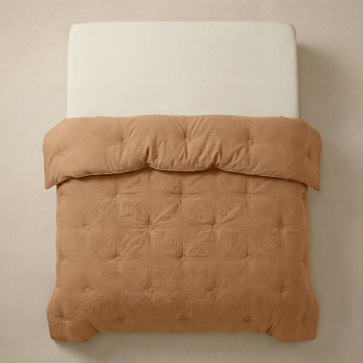 Zelesta Deluxe Baumwoll-Musselin-Bettdecke – Terra