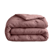 Zelesta Deluxe Baumwoll-Musselin-Bettdecke – Staubiges Rosa
