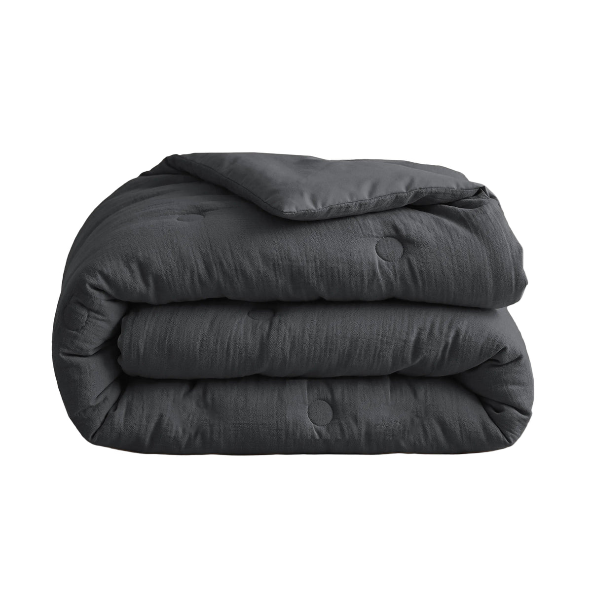 Zelesta Deluxe Baumwoll-Musselin-Bettdecke – Anthrazit