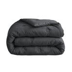 Zelesta Deluxe Baumwoll-Musselin-Bettdecke – Anthrazit