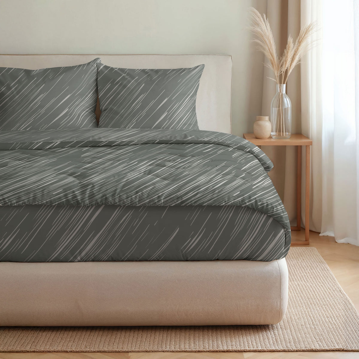 Zelesta Pure Design Baumwollbettdecke - Mellow Stone