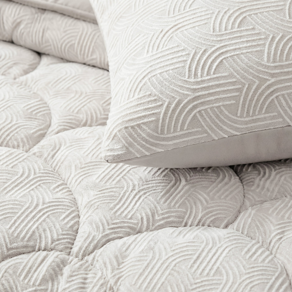Zelesta Special Flanell Luxus Kissenbezüge Set mit 2 Stück – Creme
