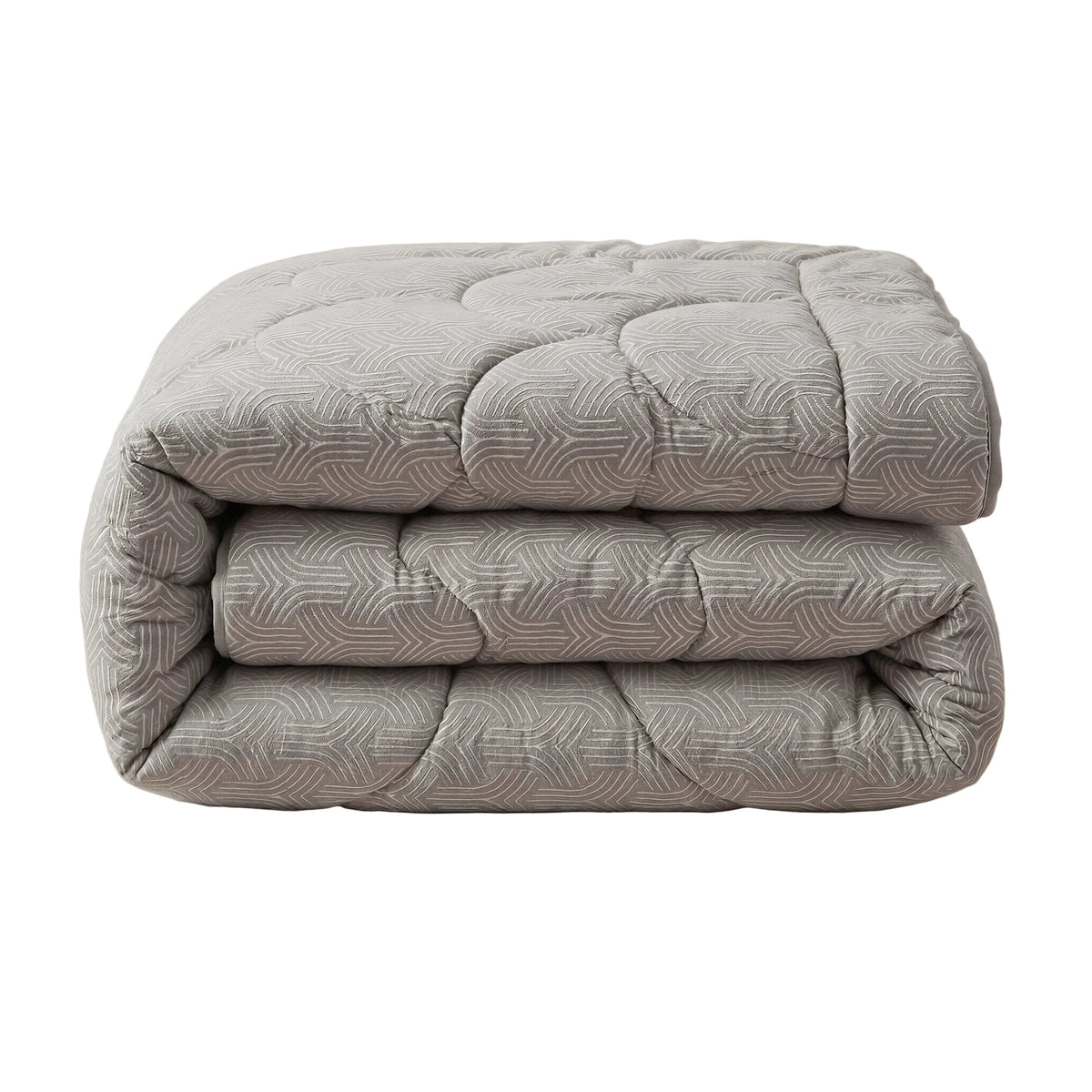 Zelesta Special Flanell Luxus Bettdecke – Taupe & Grau