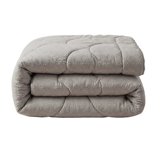 Zelesta Special Flanell Luxus Bettdecke – Taupe & Grau