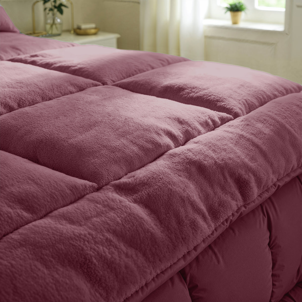 Zelesta Special Teddy Bettdecke - Bordeauxrot