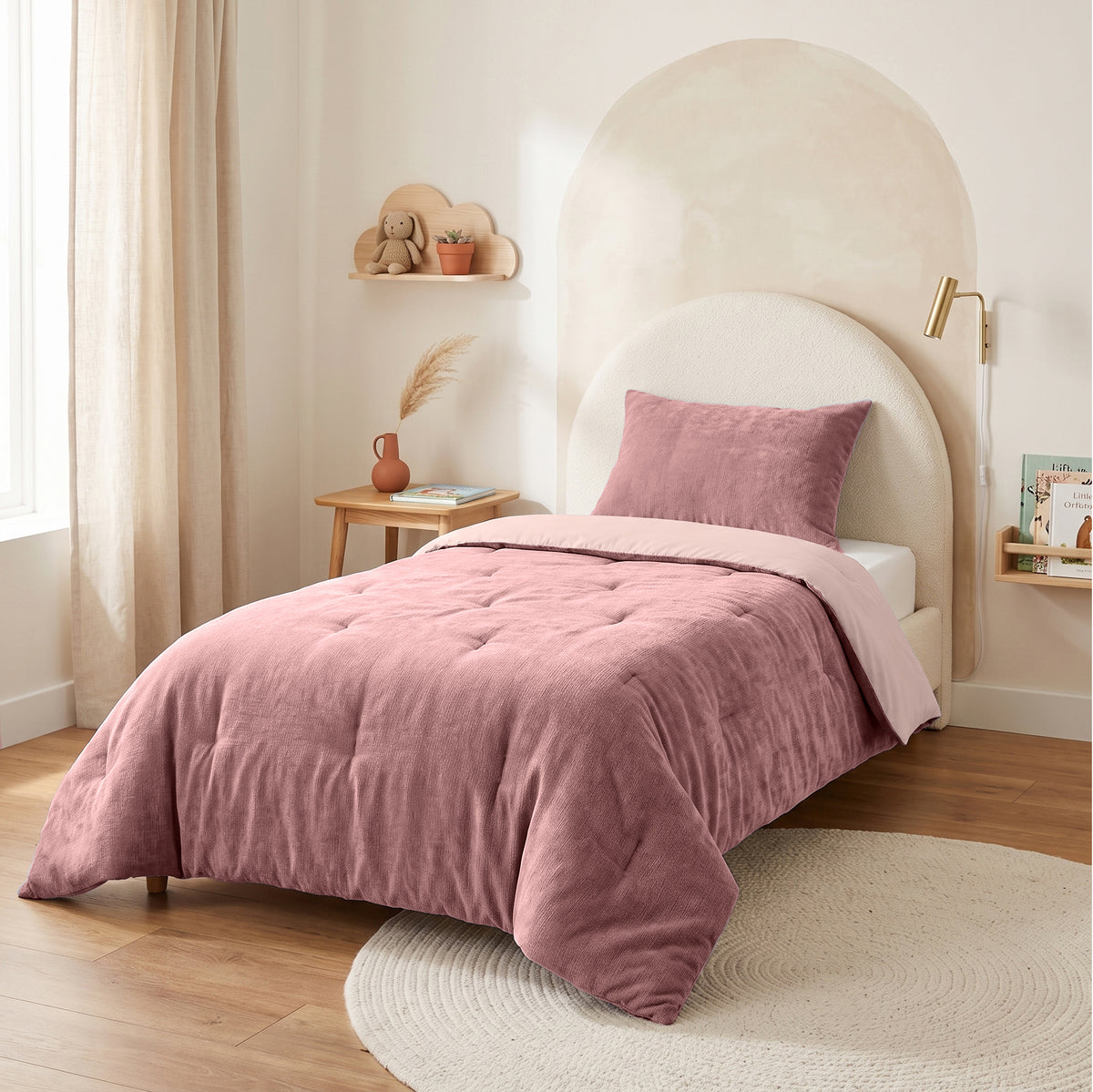 Zelesta Special Kids Chenille Bettdecke – Zartes Rot