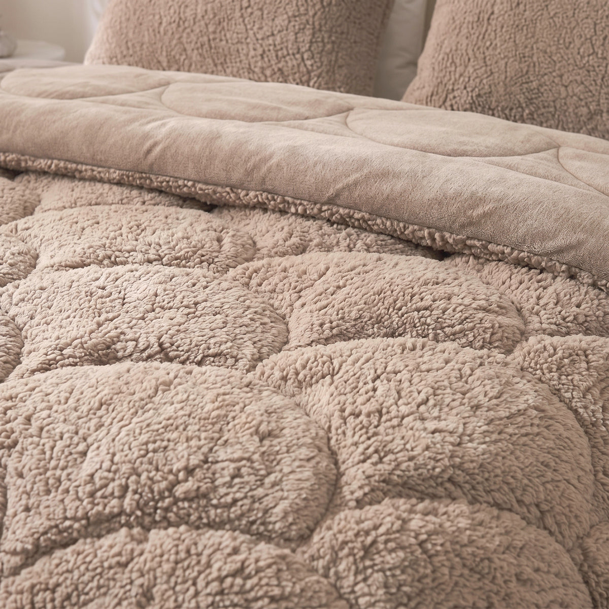 Zelesta Special Teddy Chenille Duvet - Dusty Pink