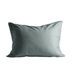 Zelesta Deluxe Uni Satin Baumwolle Kissenbezug-Set von 2 - Grün