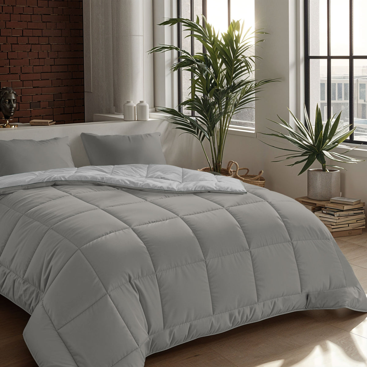 Zelesta Comfort Duo Bettdecke – Grau & Sanftes Grau