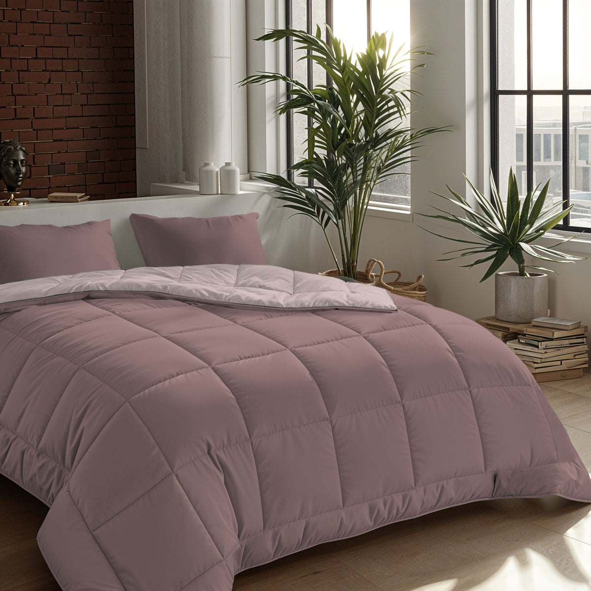 Zelesta Comfort Duo Duvet - Dusty Pink & Light Pink