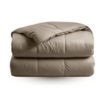 Zelesta Deluxe Uni Satin Baumwollbettdecke – Walnussbraun