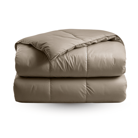 Zelesta Deluxe Uni Satin Baumwollbettdecke – Walnussbraun
