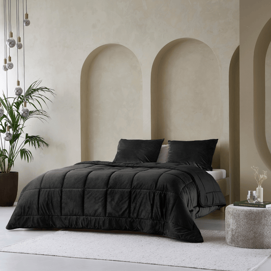 Zelesta Special Velvet Duvet - Schwarz