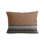 Zelesta Comfort Design Kissenbezüge Set mit 2 Stück - Brown Stripes