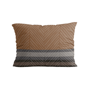 Zelesta Comfort Design Kissenbezüge Set mit 2 Stück - Brown Stripes