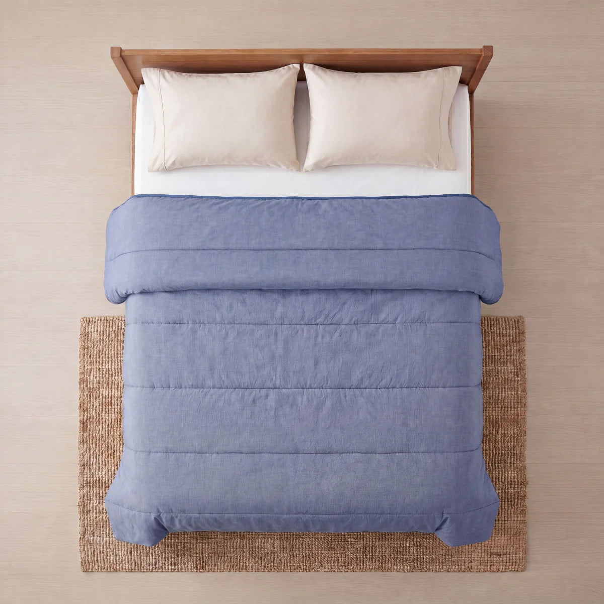 Zelesta Comfort Structure Bettdecke - Denim