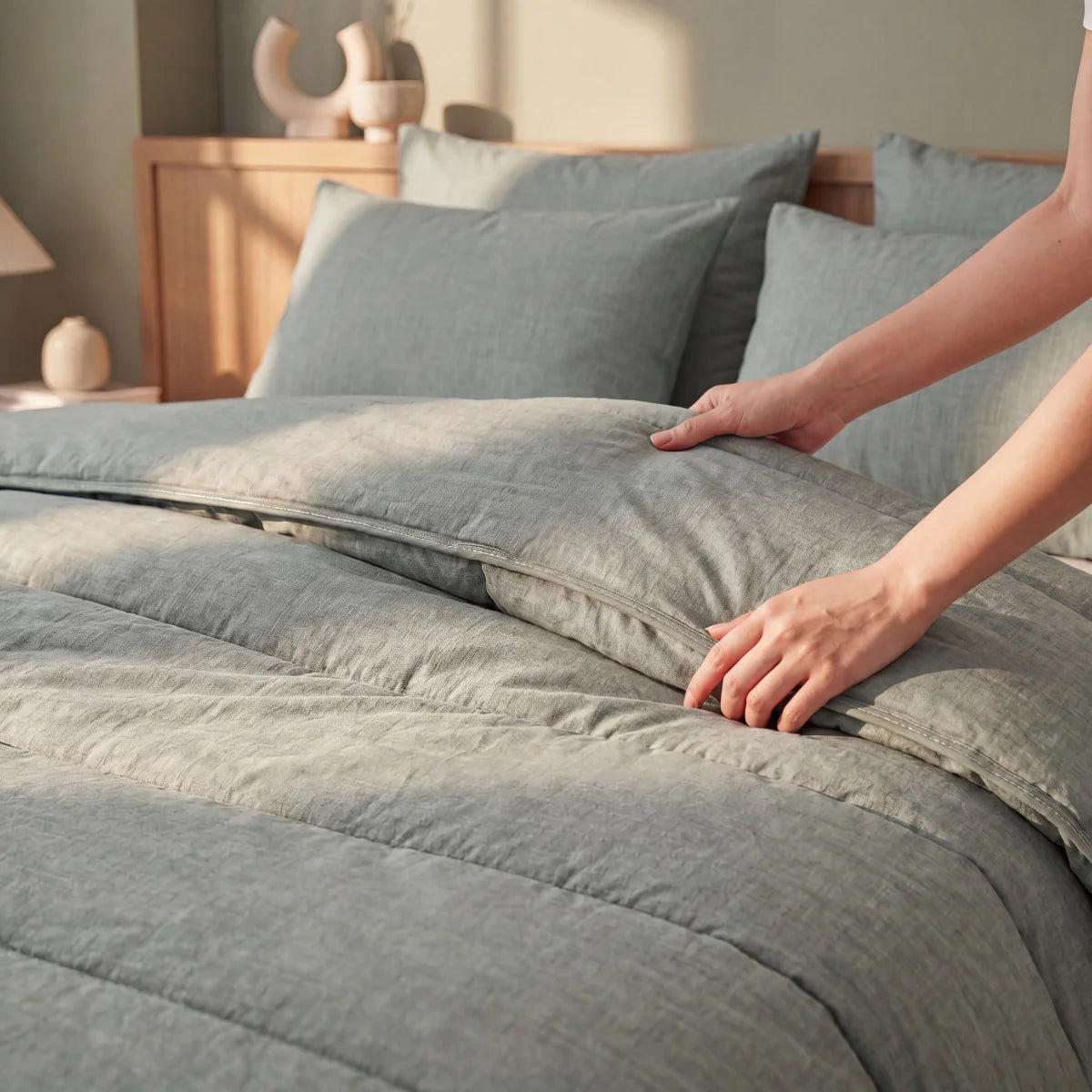 Zelesta Comfort Structure Duvet - Green