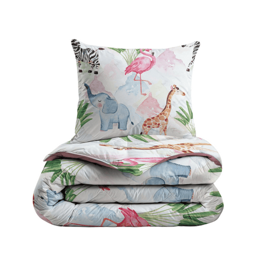 Zelesta Comfort Kinderbettdecke - Bunte Tiere