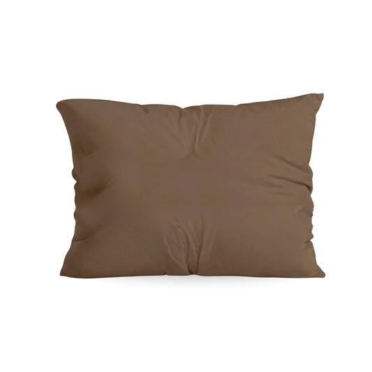 Zelesta Comfort Uni Kissenbezüge Set mit 2 Stück - Mokka