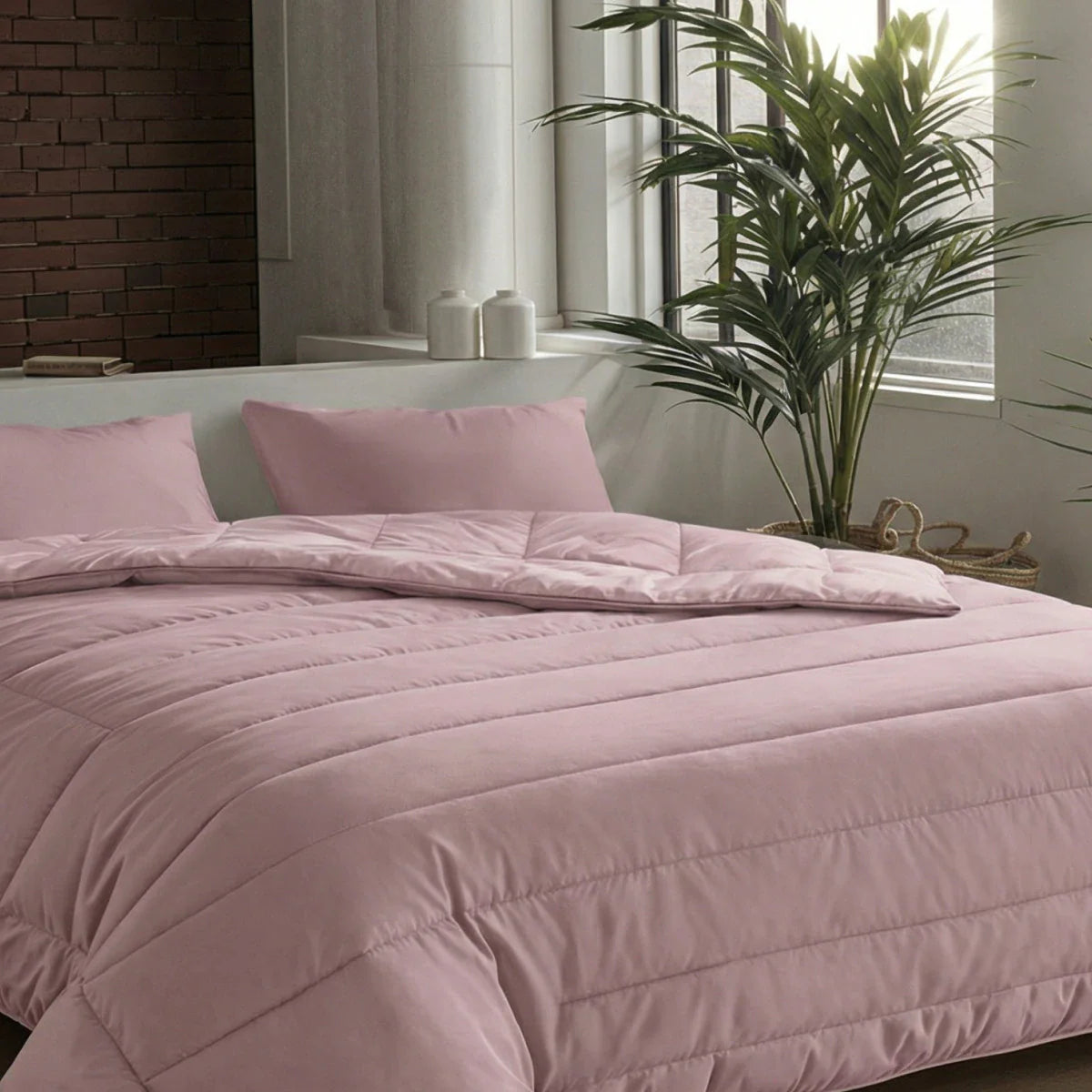 Zelesta Comfort Uni Bettdecke – Staubiges Rosa