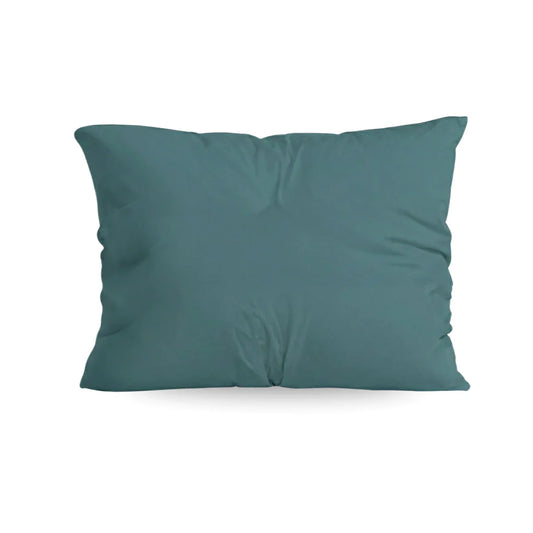 Zelesta Comfort Uni Kissenbezüge Set mit 2 Stück – Meeresgrün