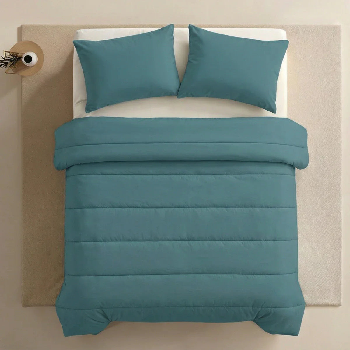 Zelesta Comfort Uni Bettdecke - Meeresgrün