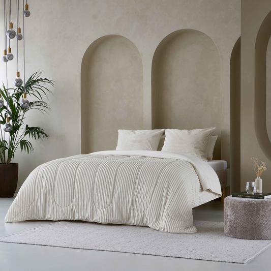 Zelesta Special Teddy Groove Bettdecke - Off-White