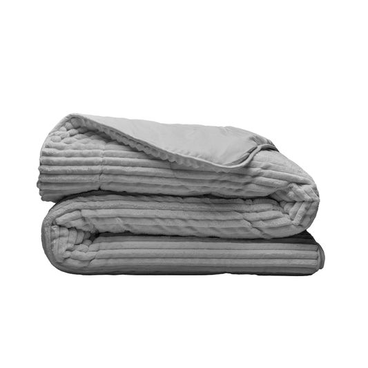 Zelesta Special Teddy Groove Bettdecke - Grau