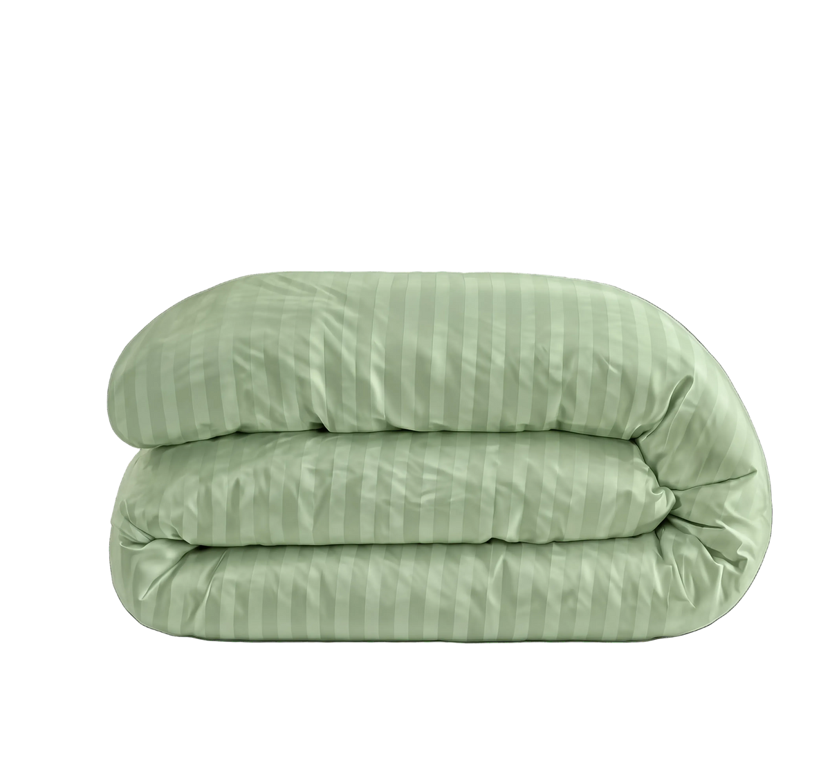 Zelesta Deluxe Hotel Stripe Nahtlose Satin-Baumwolle Bettdecke - Grün