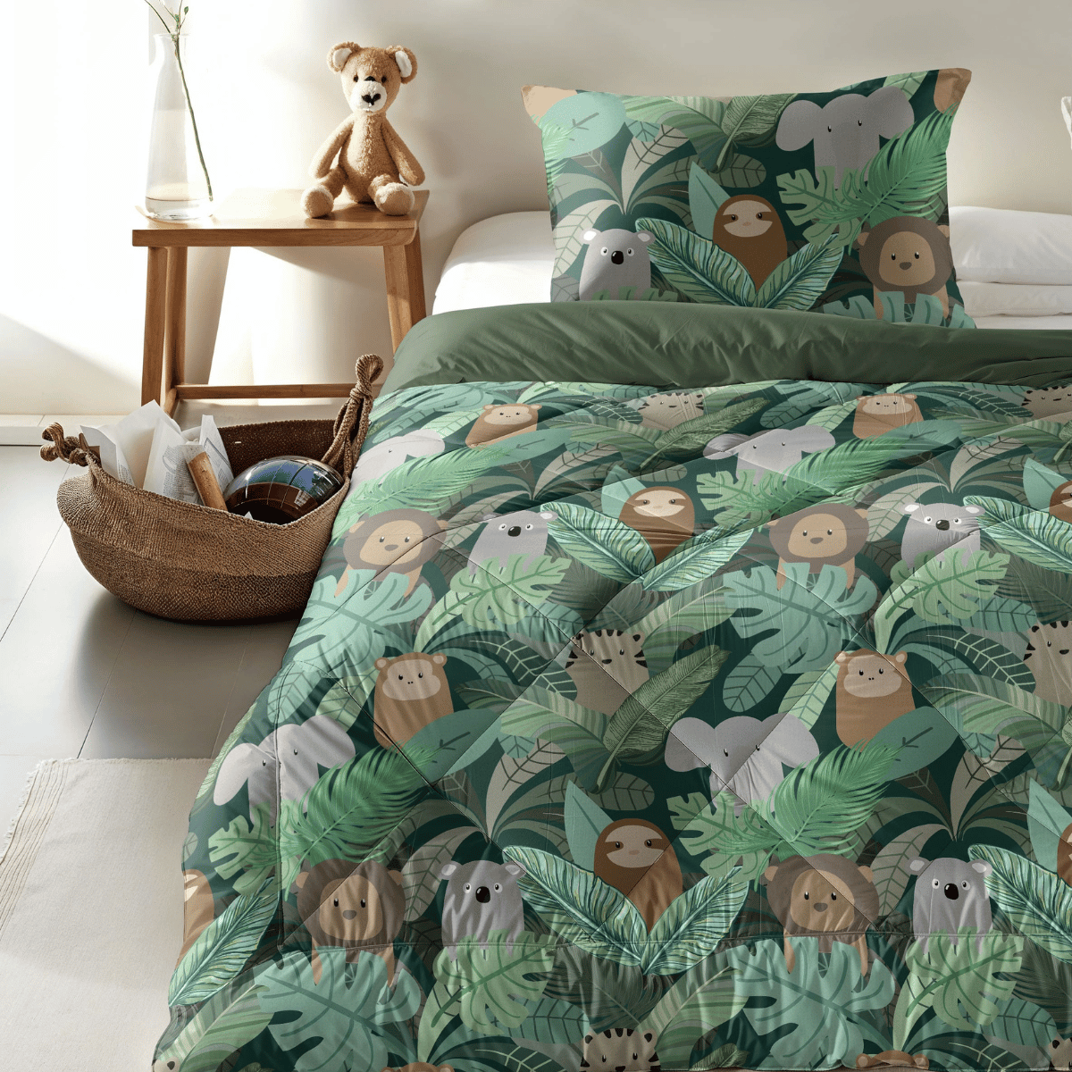 Zelesta Comfort Kids Bettdecke - Dschungel-Fantasie
