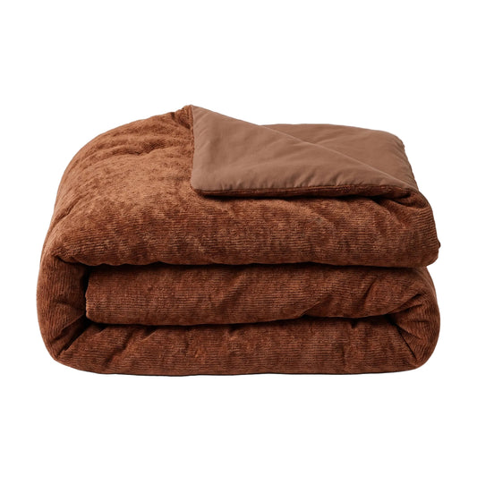 Zelesta Special Jersey Chenille Bettdecke - Warmes Braun