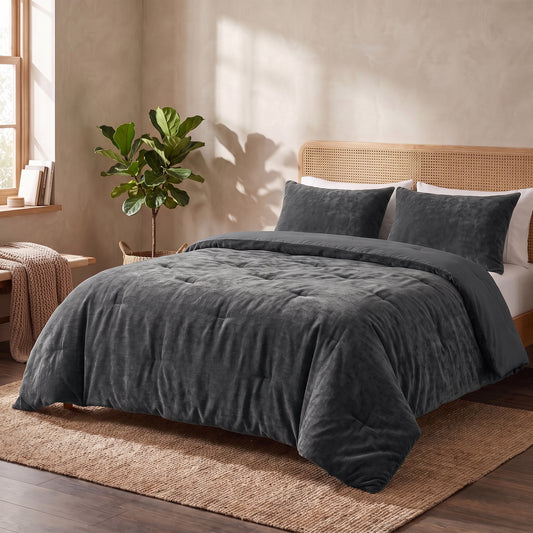 Zelesta Special Jersey Chenille Bettdecke - Metallgrau