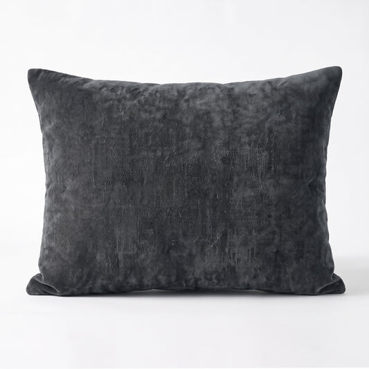 Zelesta Special Jersey Chenille Kissenbezug-Set, 2 Stück - Metallgrau