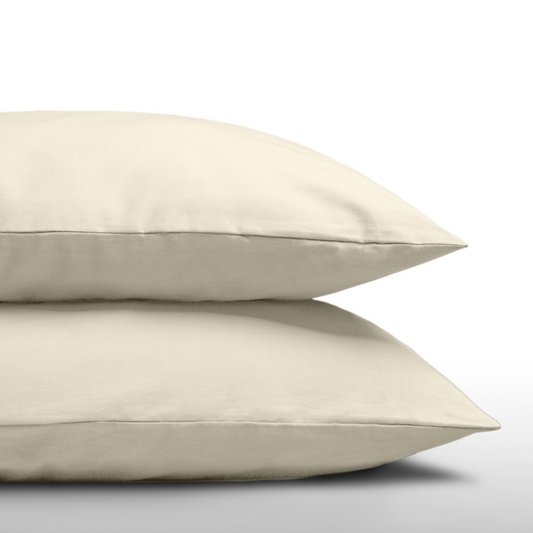 Zelesta Everyday Uni Kissenbezug-Set, 2 Stück – Sandbeige
