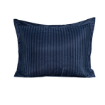 Zelesta Deluxe Hotel Stripe Nahtlose Satin-Baumwolle Kissenbezug-Set, 2 Stück - Blau