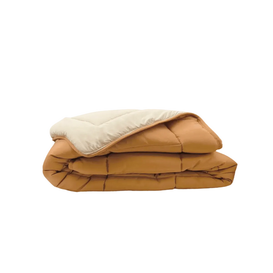 Zelesta Everyday Duo Sommerbettdecke - Bronze Braun & Leinen