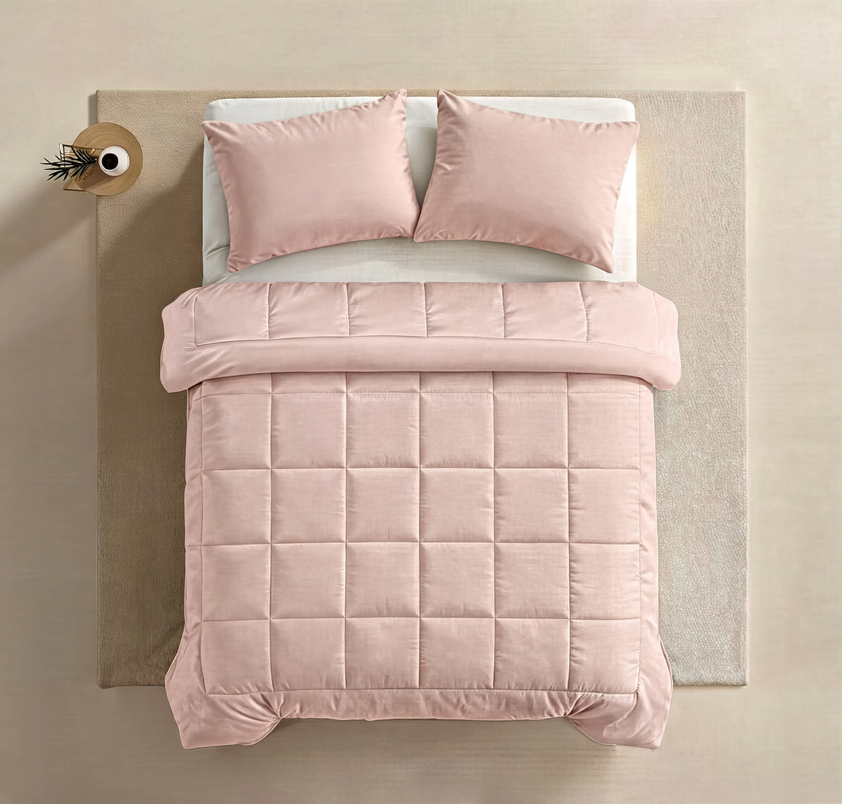 Zelesta Pure Uni Cotton Pillowcase Set Of 2 - Pink