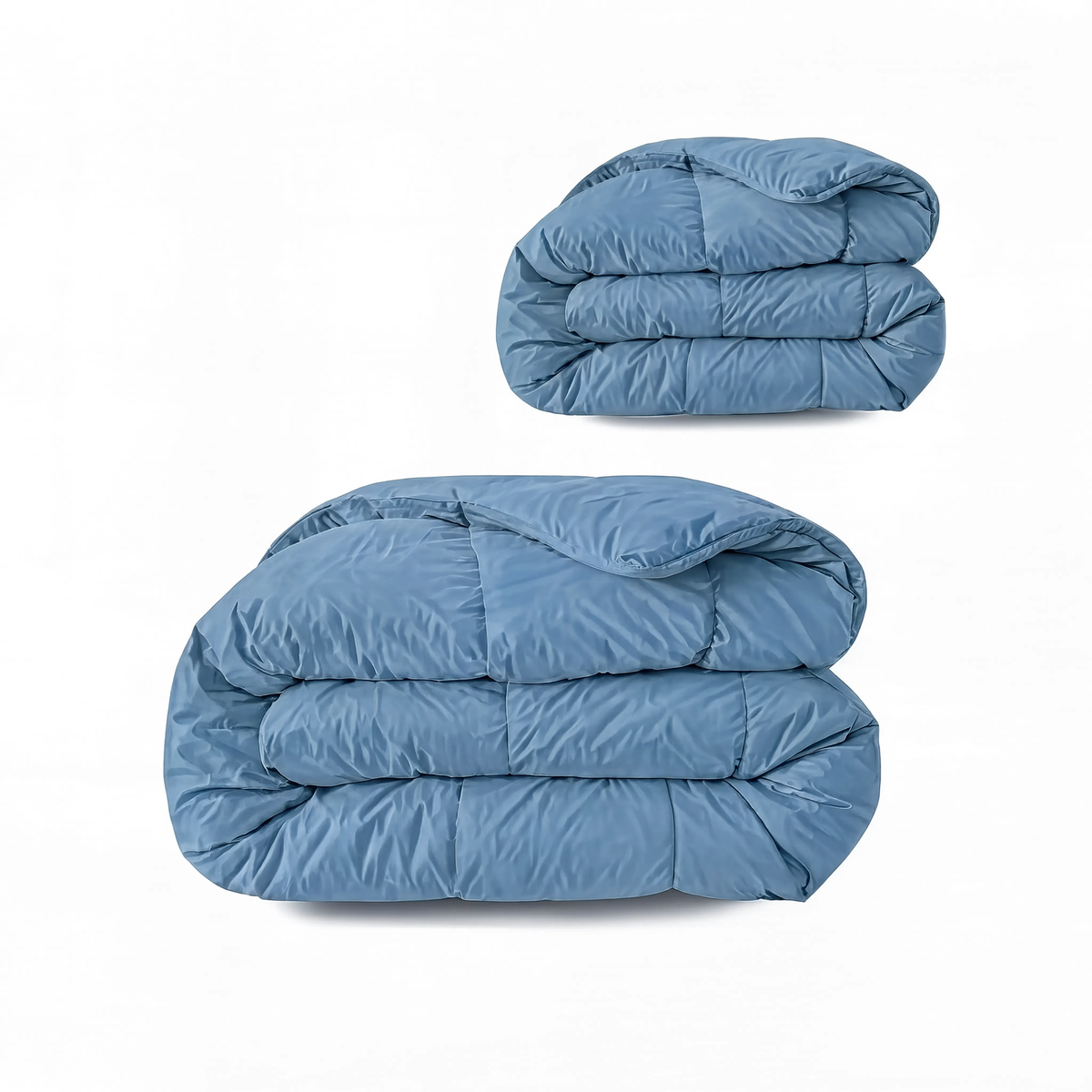 Zelesta Pure Uni 4-Jahreszeiten Baumwollbettdecke – Blau