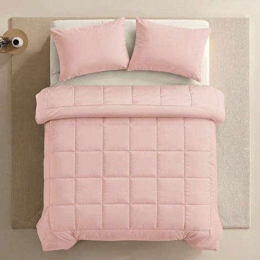 Zelesta Pure Uni Baumwoll-Kissenbezug-Set, 2 Stück – Sanftes Rosa