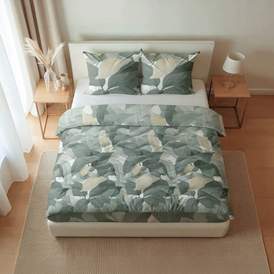 Zelesta Pure Design Baumwollbettdecke - Green Forest