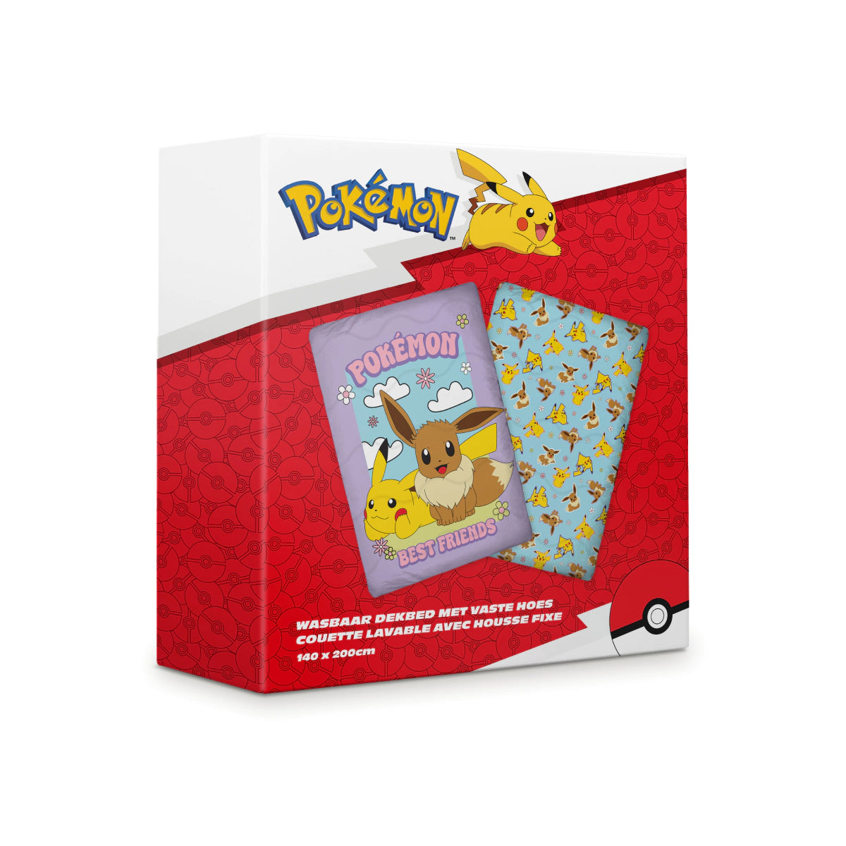 Kids Duvet - Pokémon - Pikachu & Eevee