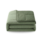 Zelesta Special Corduroy Percale Cotton Duvet - Forest Green